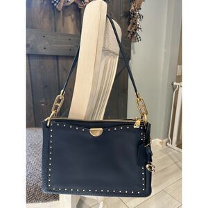 Coach Dreamer Shoulder Bag With Rivets Blue 54070 NWOT